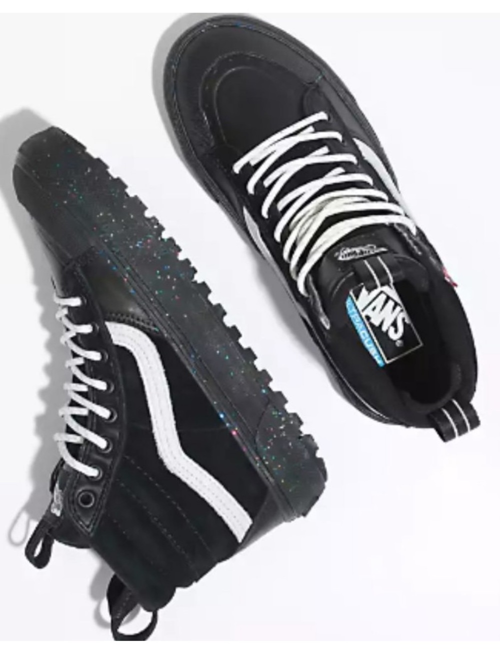 Vans Sk8 Hi MTE all weather women’s 9.5 black white sneakers